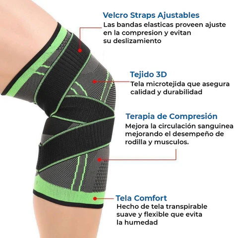 Combo Protección: Rodillera + Tobillera + Muñequera