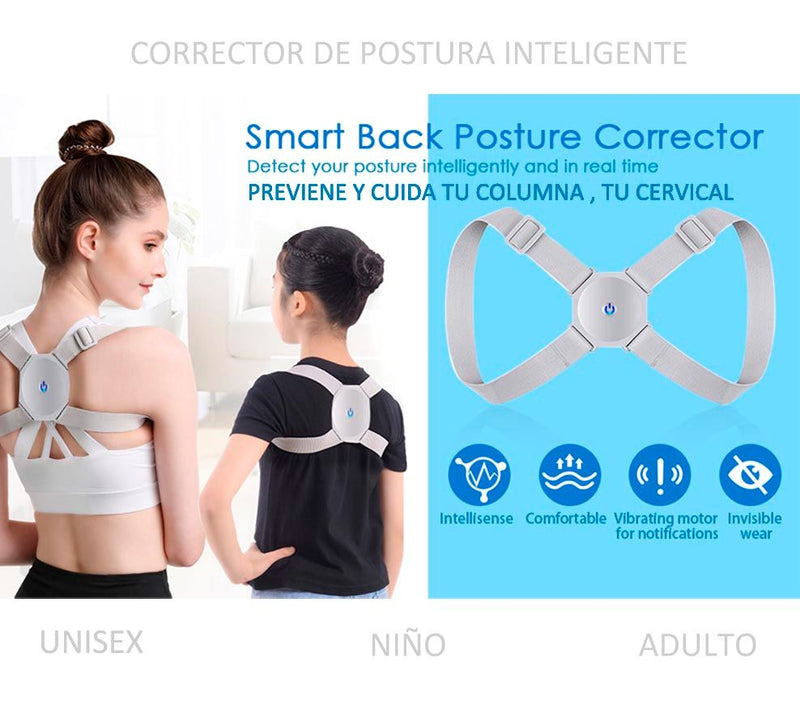 Corrector De Postura Inteligente Con Vibrador