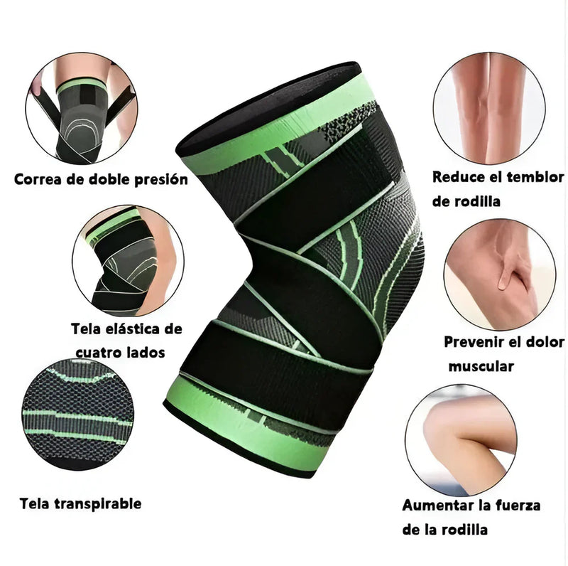Pack Rodilleras Ortopédica de Comprensión Ajustable Premium