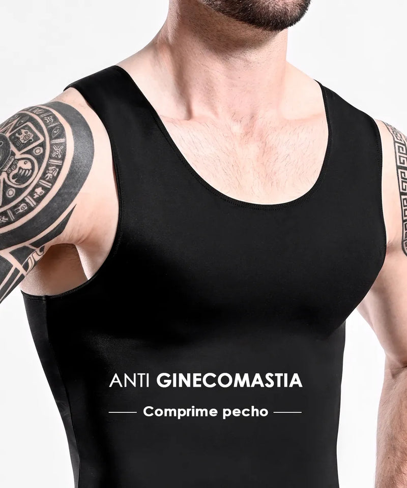 Camiseta Reductora para hombre de compresión suave